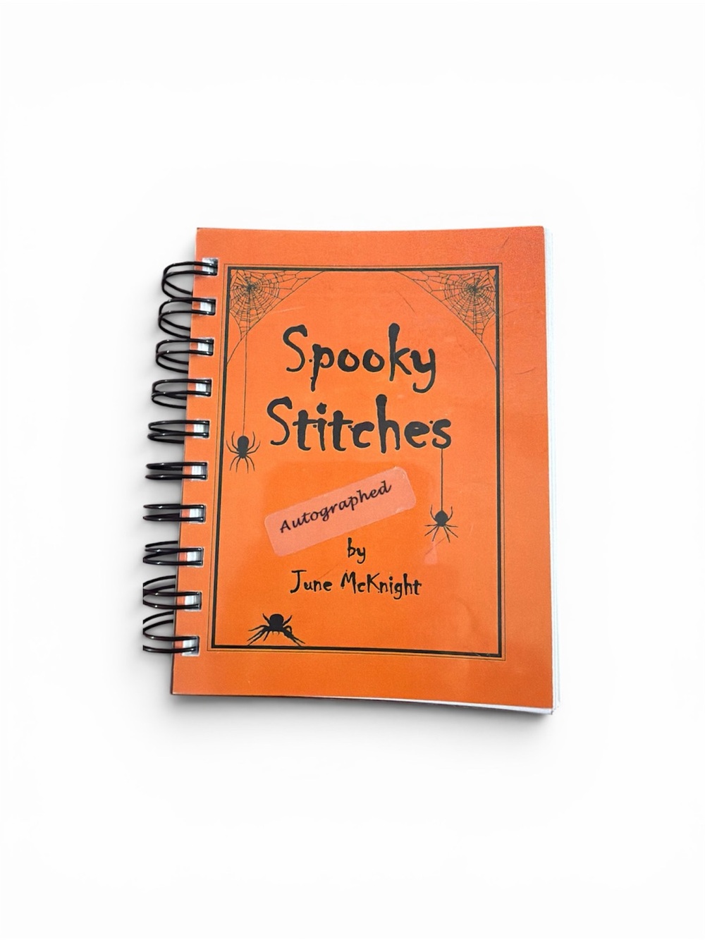 AUTOGRAPHED Spooky Stitches Spiral-Bound Needlework book